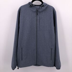 Swiss Tech Sz S Gray Lightweight Jacket Windbreaker Hooded Coat Pockets 34 36